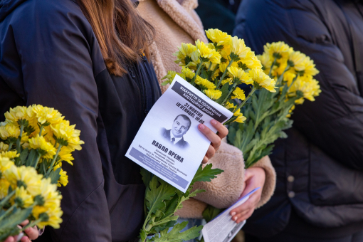 Відкрили та освятили пам’ятну дошку Захиснику України Павлу Яремі.